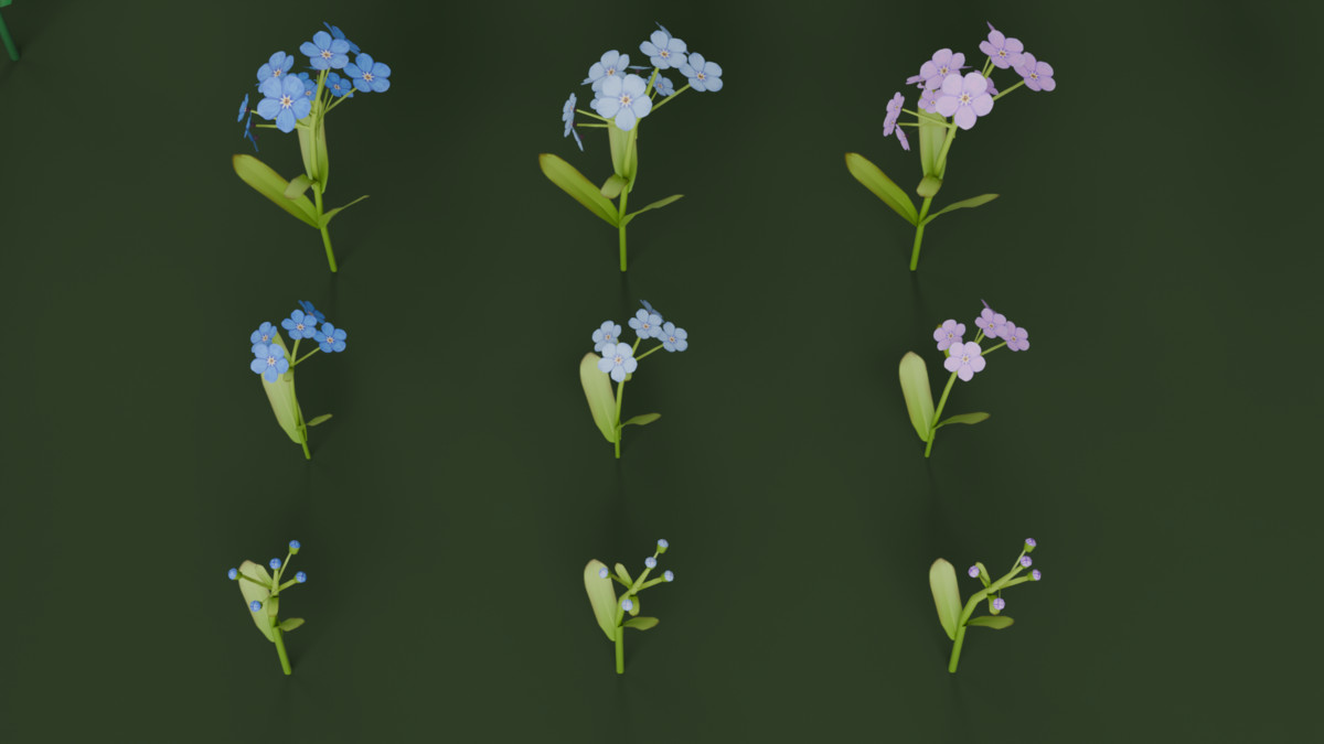 Low Poly Flowers