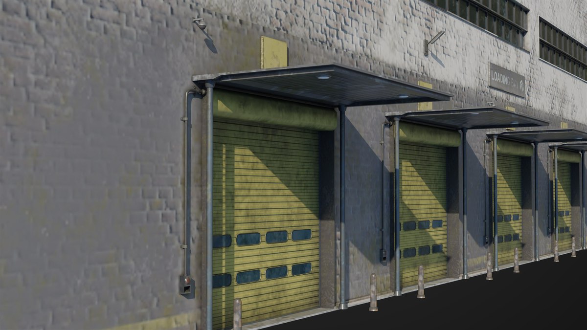 Old Abandoned Warehouse Interior And Exterior URP HDRP Textures