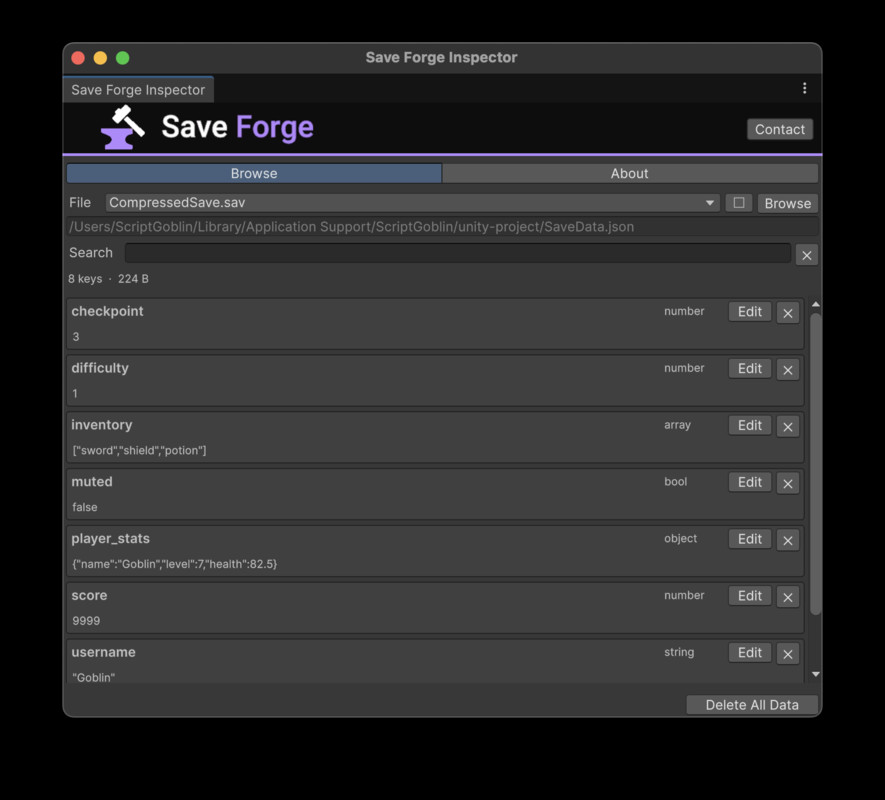 Save Forge - Flexible Game Save System