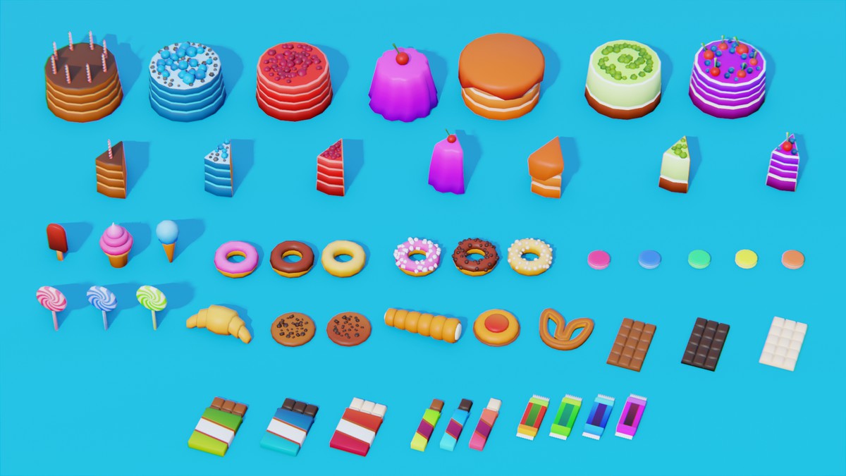 Low Poly Food Pack by IGS