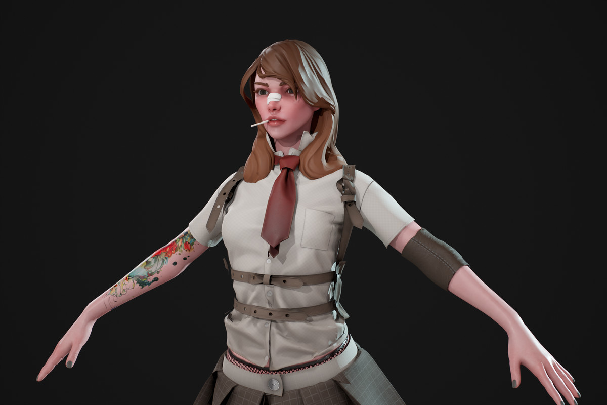 3D Stylized Girl