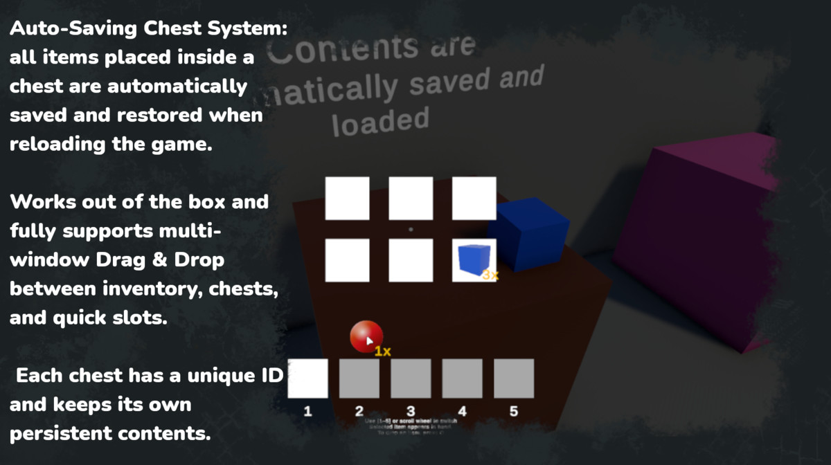 Modular Quick Slot Toolkit (Item Visualizer + Filtered Slots + Chests)