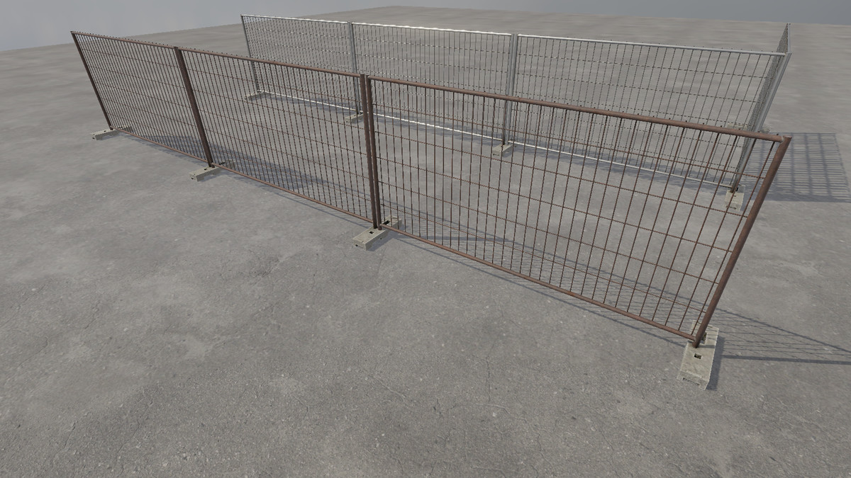 Modular Construction Site Fence