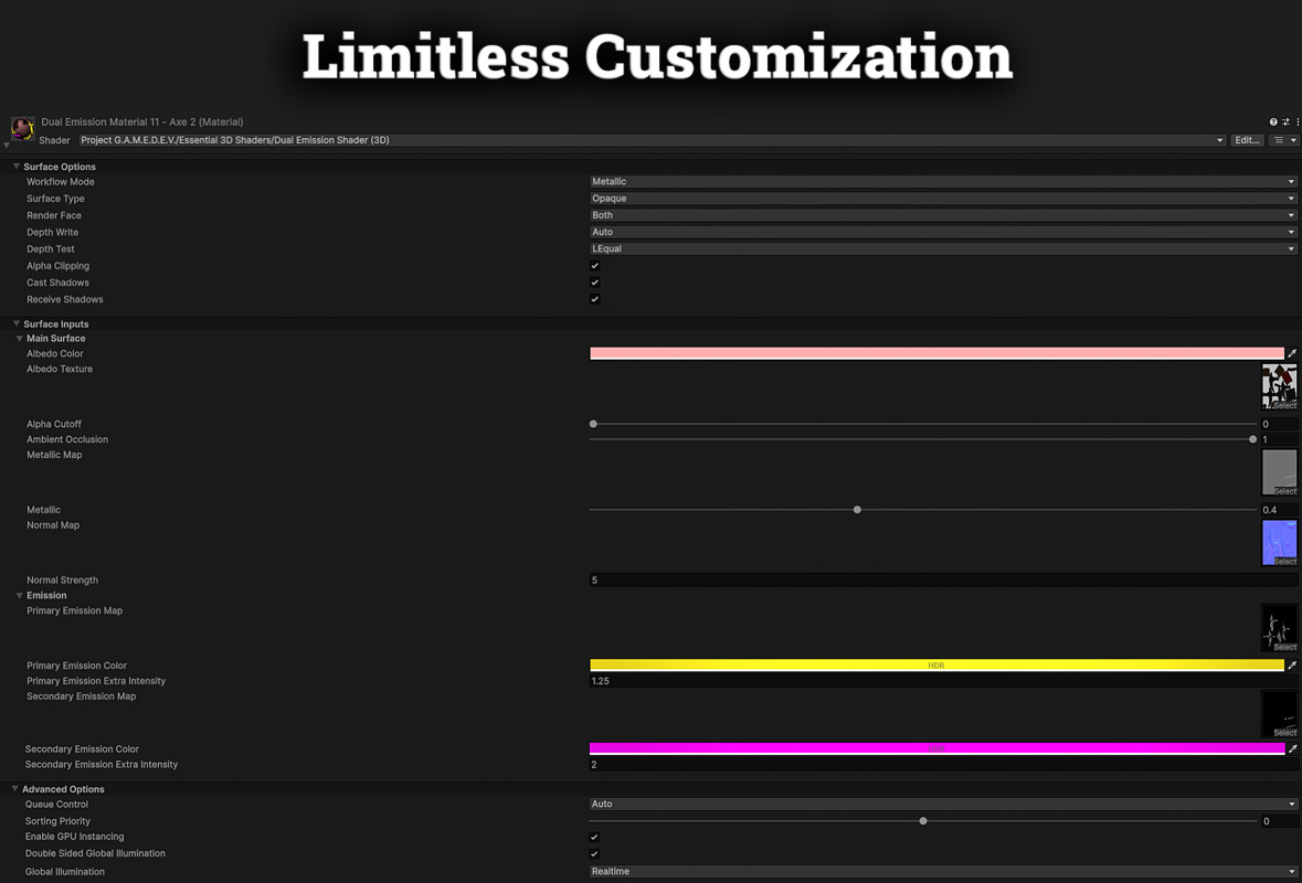 Dual Emission Shader (3D)