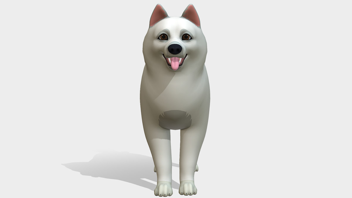 Cartoon Dog - Samoyed