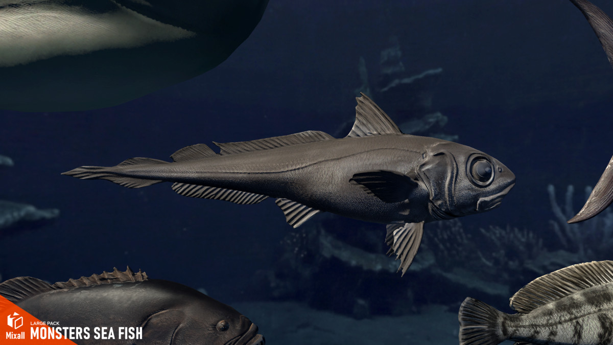 Monsters sea fish - large pack