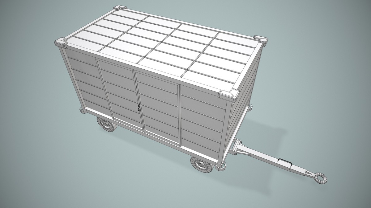 Airport Baggage Cart (439)