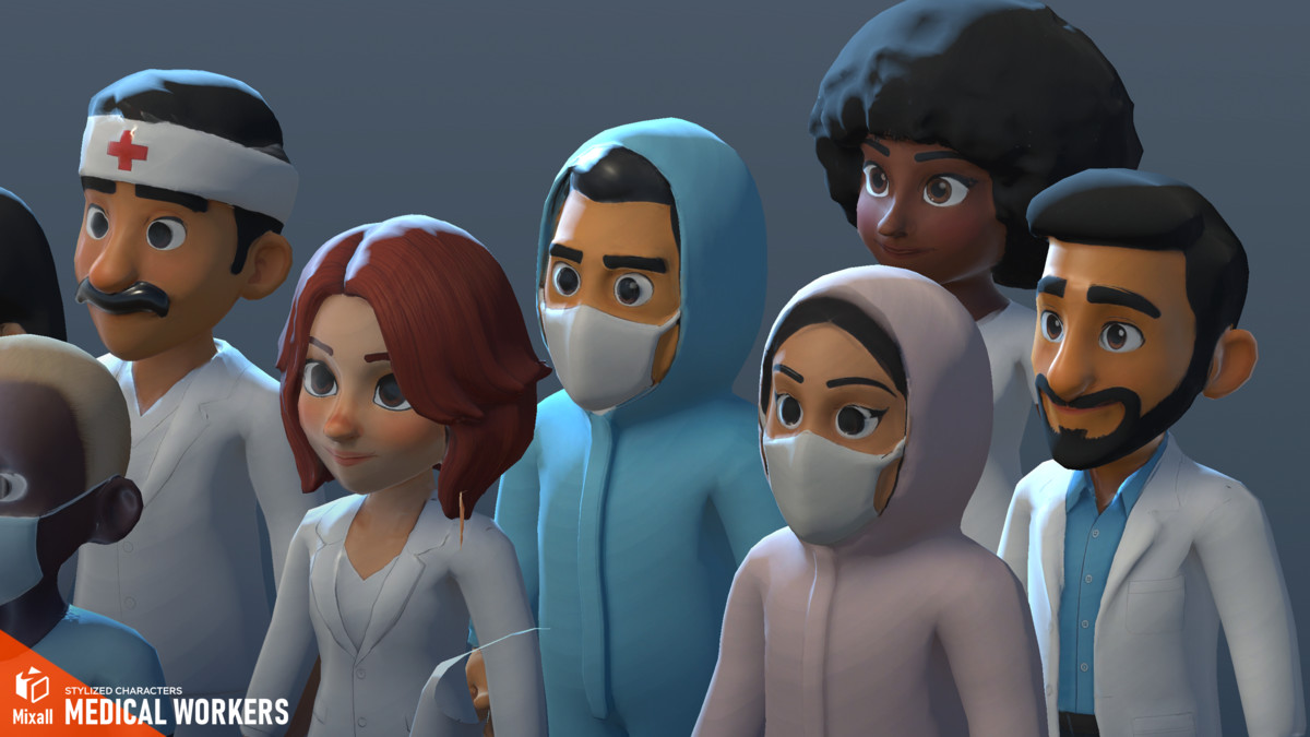 Medical workers - stylized characters