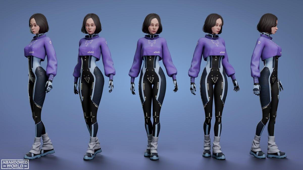 Sci-Fi CyberPunk Girl AW