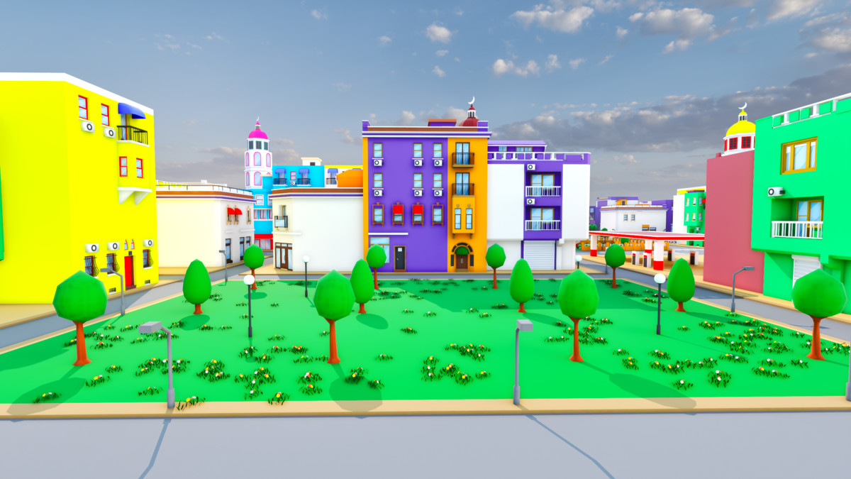 Modular Eastern City Low Poly Istanbul [Enterable Interior] [Desktop & Mobile]