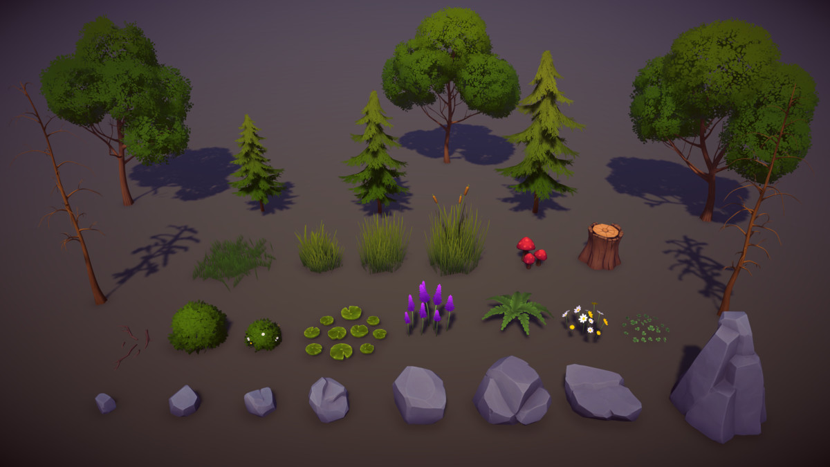 Lakeside–Stylized Nature Environment