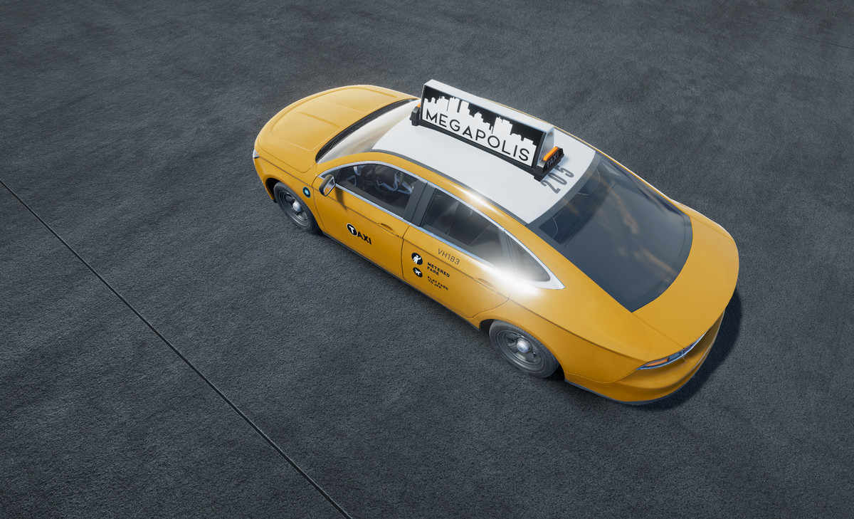 Generic taxi sedan