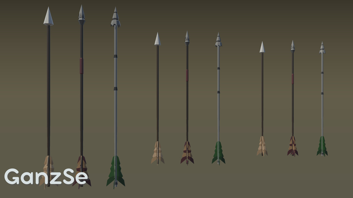 GanzSe FREE Weapons - Fantasy Low Poly Pack