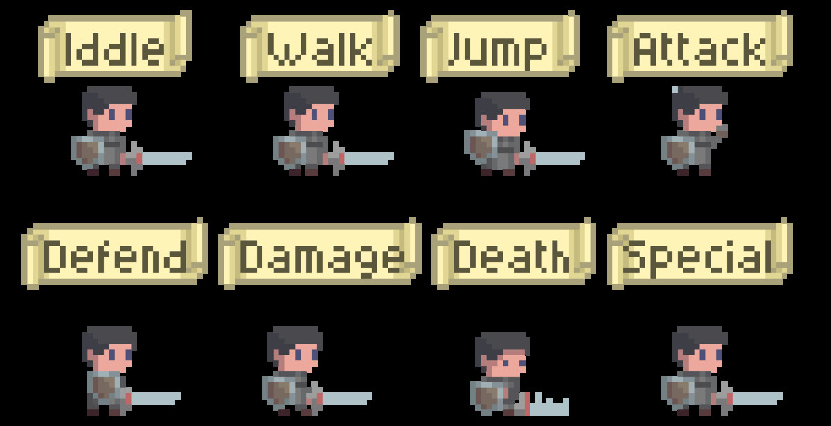 Pixel Art Modular RPG Characters