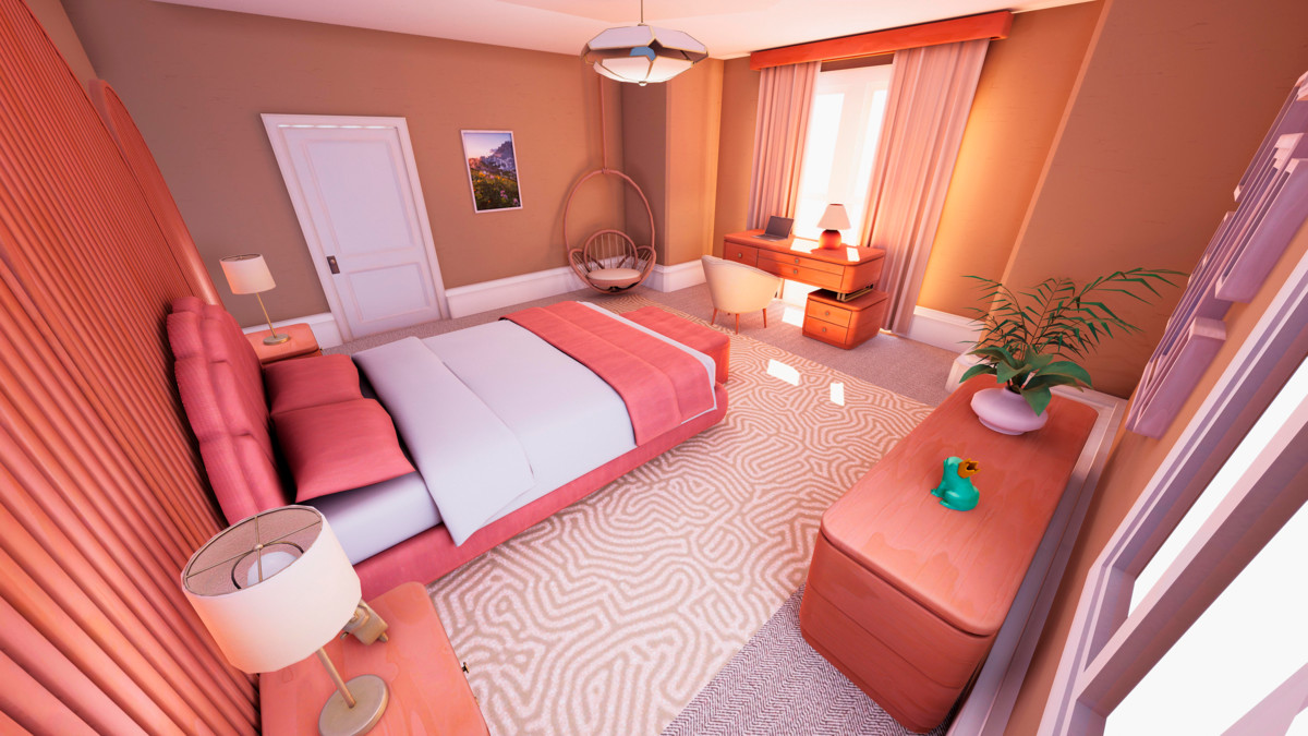 Stylized Modular Bedroom - PBR Interior Kit (URP/Built-In/HDRP)