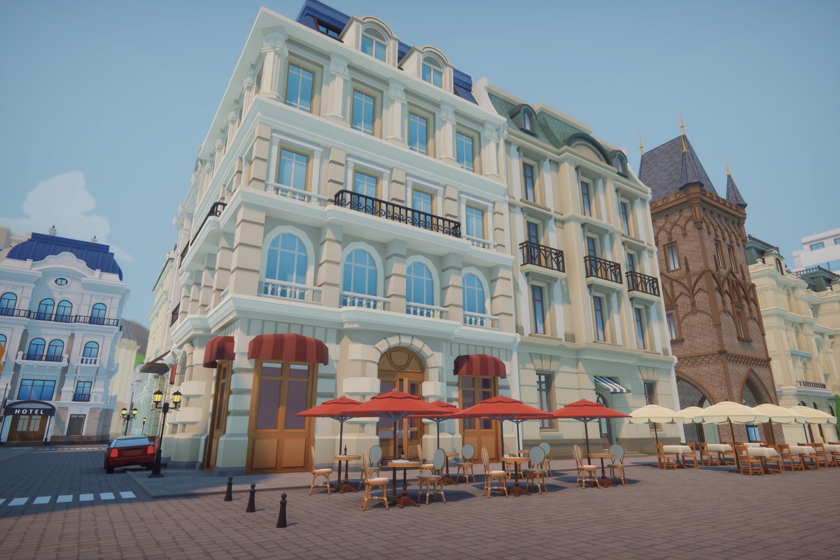 Low Poly Euro City