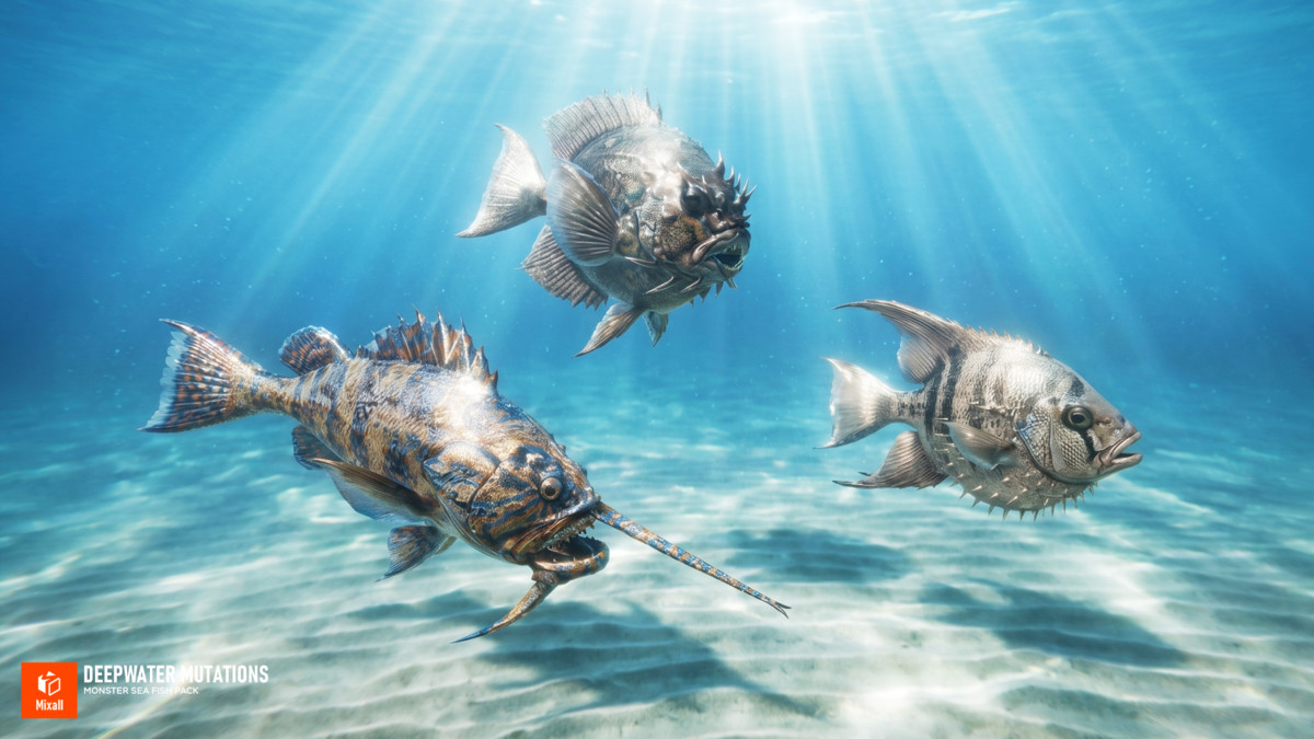 Deepwater Mutations - Monster Sea Fish Pack