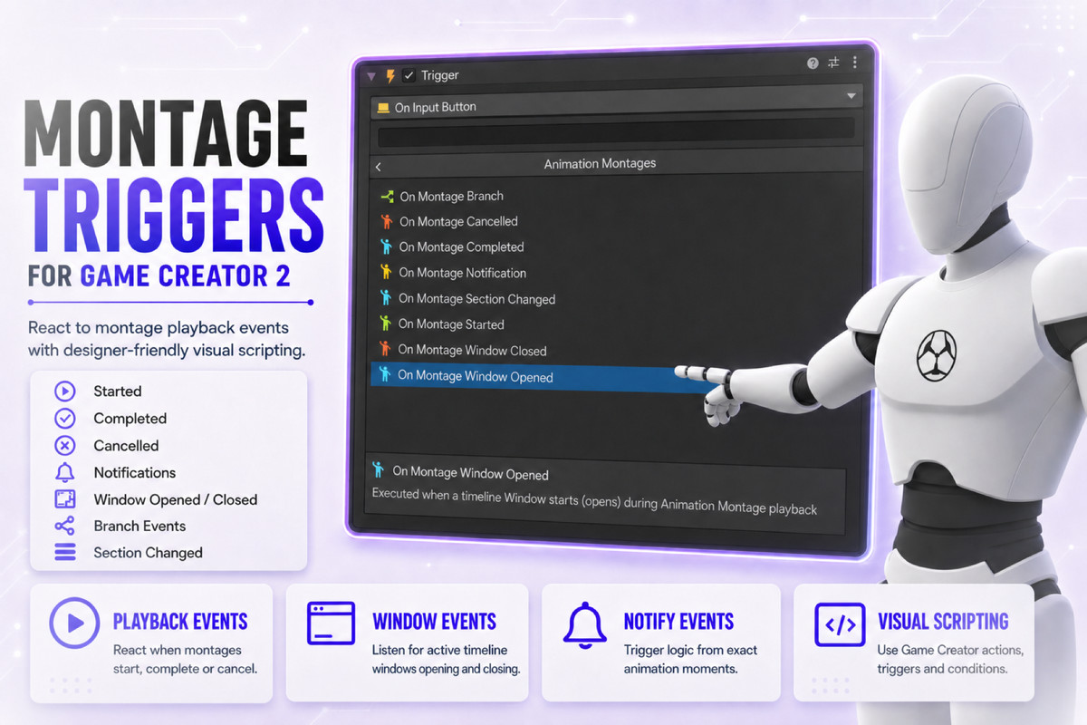 Animation Montages for Game Creator 2