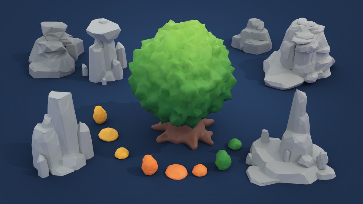 Fantasy - Low Poly 3D Models Pack