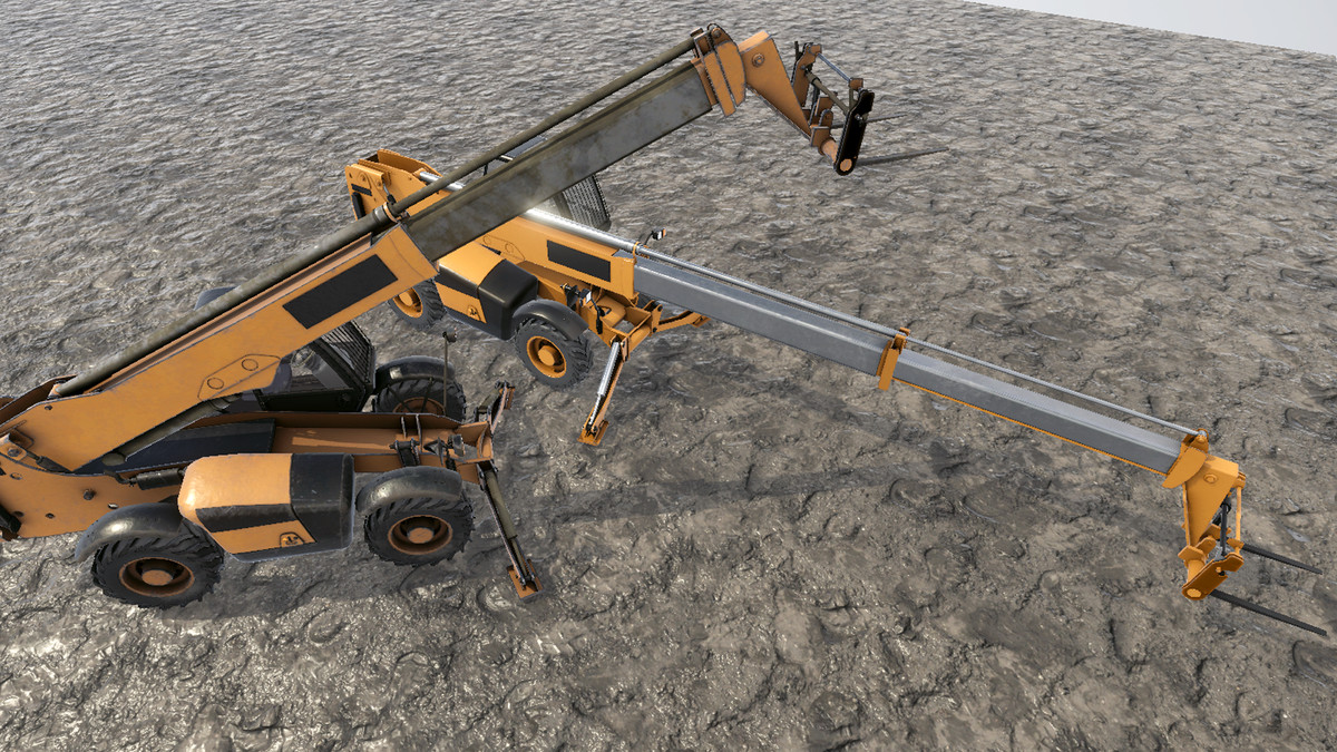 Telehandler Forklift Loader Vehicle