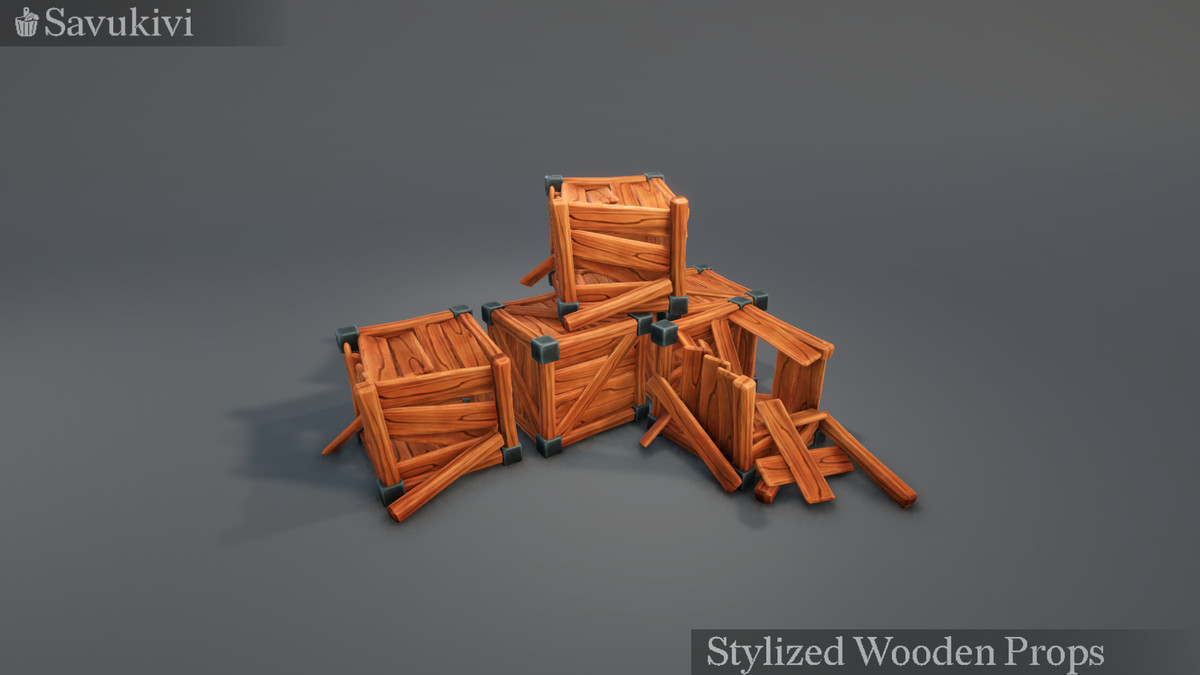 Stylized Wooden Props - Mini Pack
