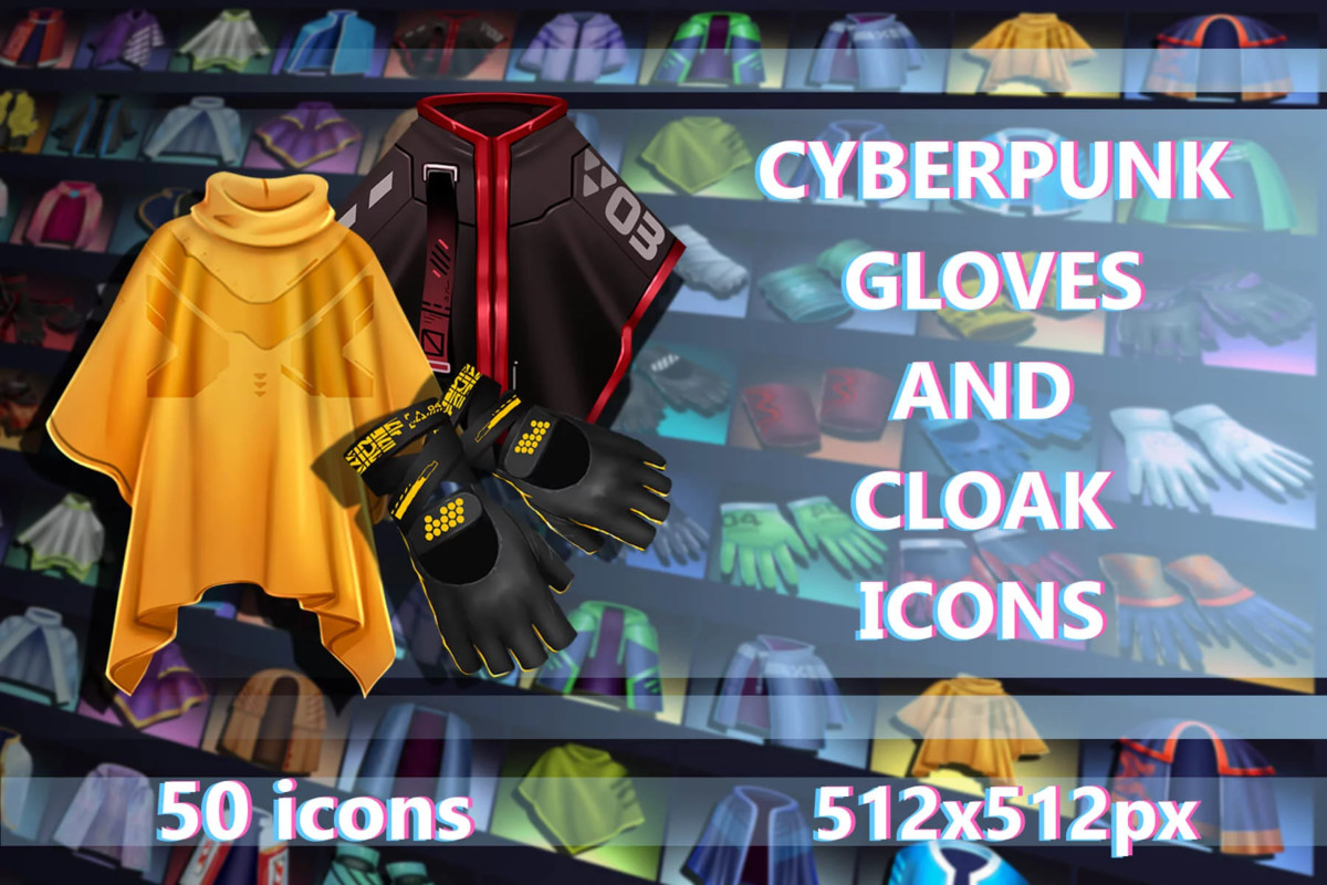 2700 Cyberpunk RPG Icons Pack