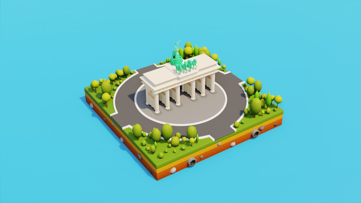 Low Poly European LandMarks by IGS