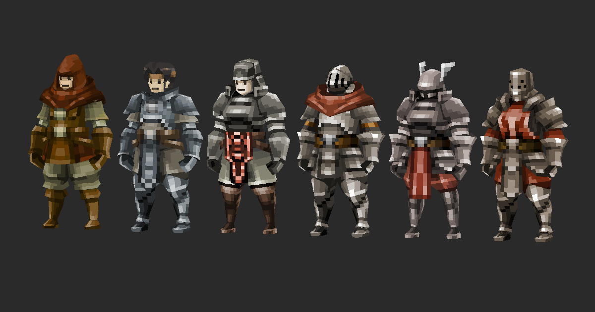 LowPoly Pixel Knight