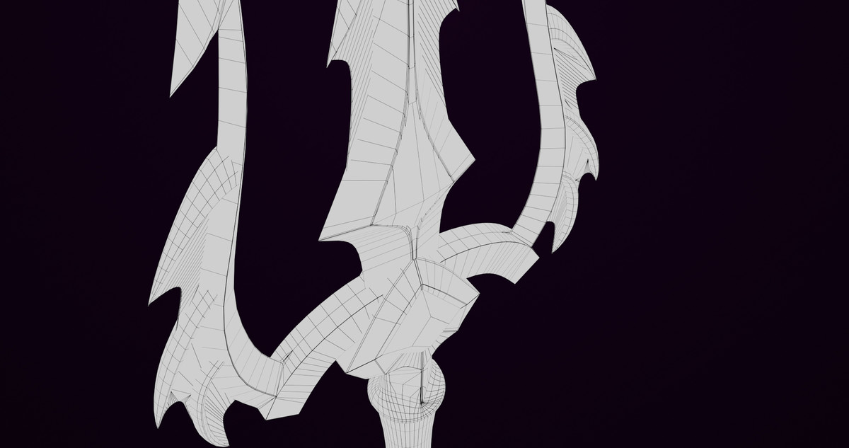 Fantasy Trident 01 URP HDRP Textures