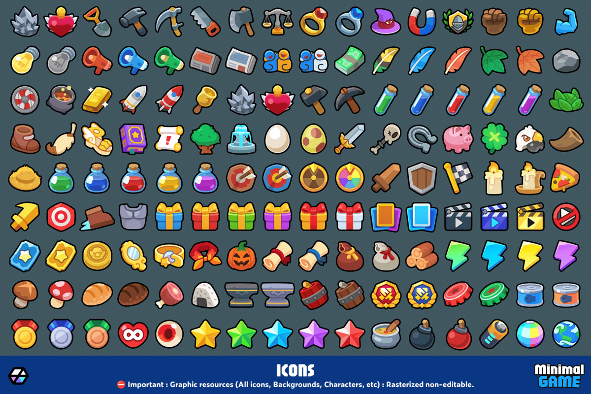 GUI Pro - Minimal Game Blue