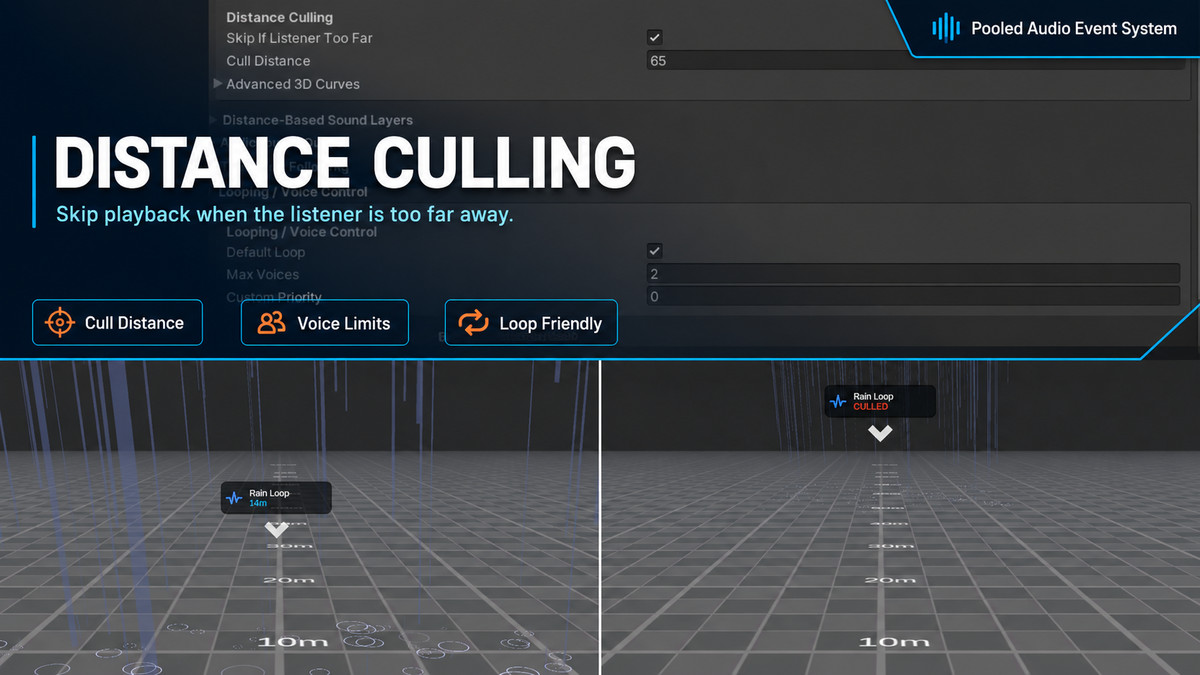 Pooled Audio Event System