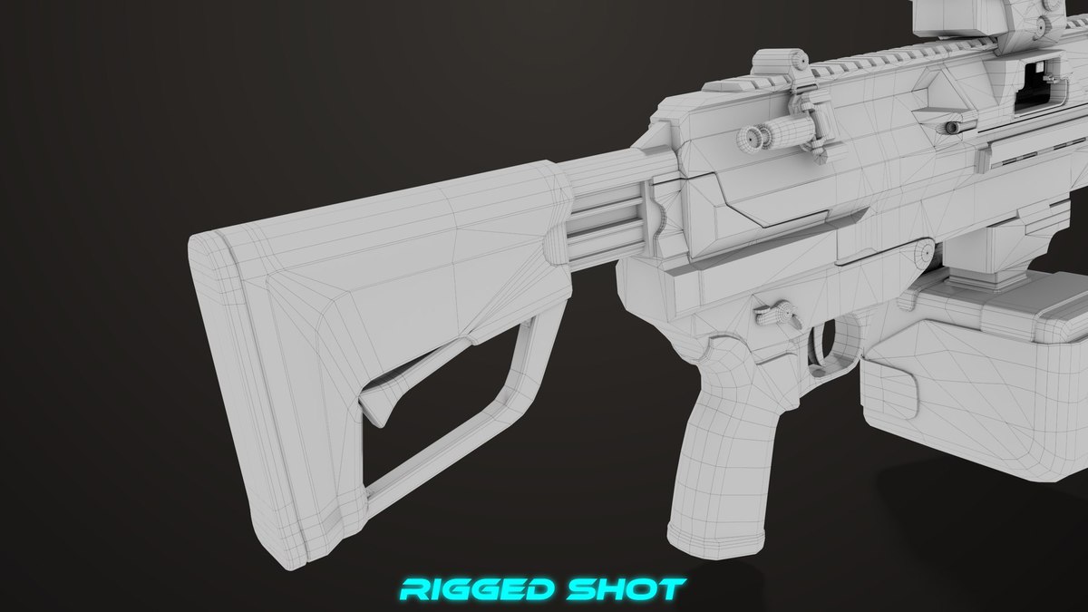 Machine Gun 14 Brown URP HDRP Textures