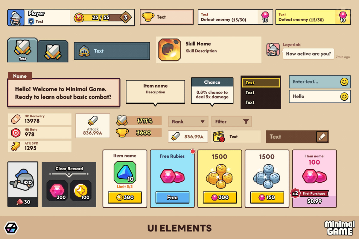 GUI Pro - Minimal Game Light