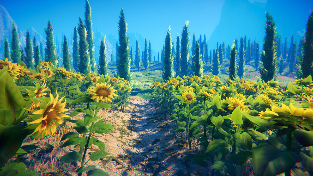 Stylized Cypress Valley