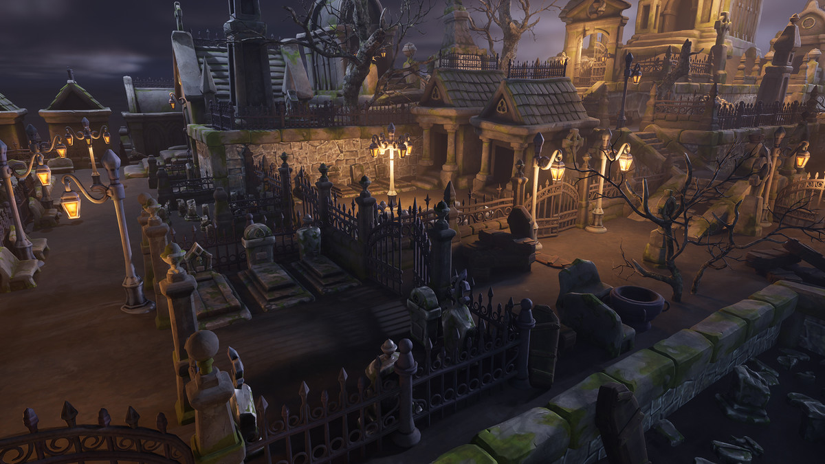 Stylized graveyard I