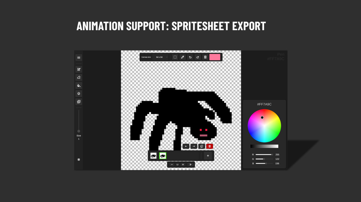 Pixel Palette - Runtime Pixel Art Editor