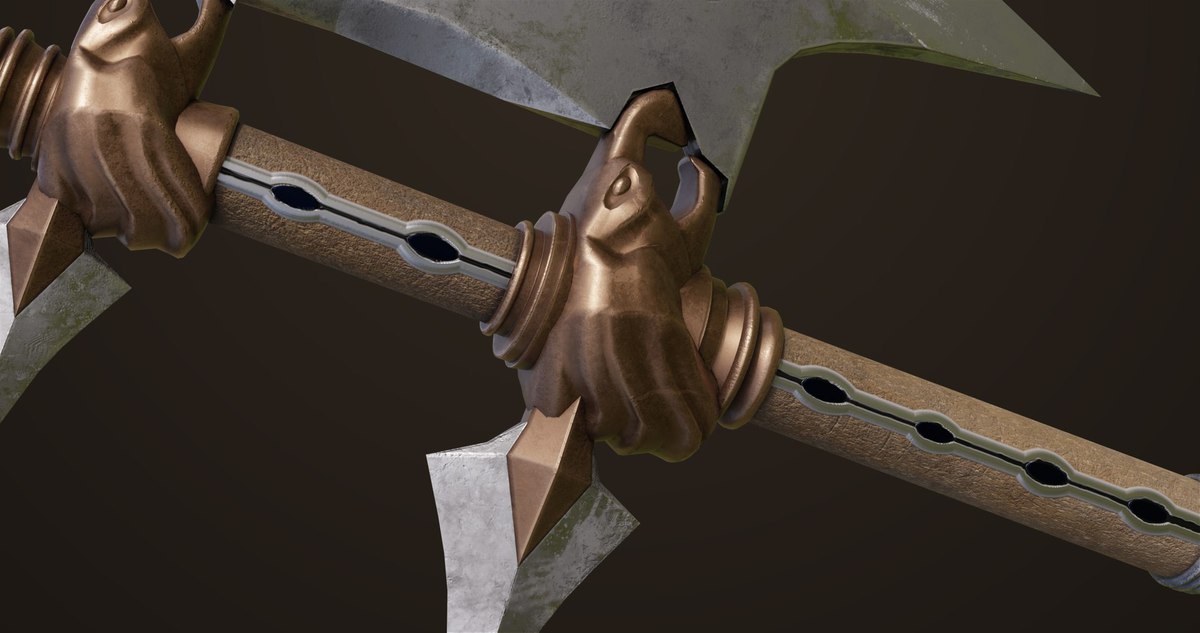 6 Battle Axes Collection 01 URP HDRP Textures