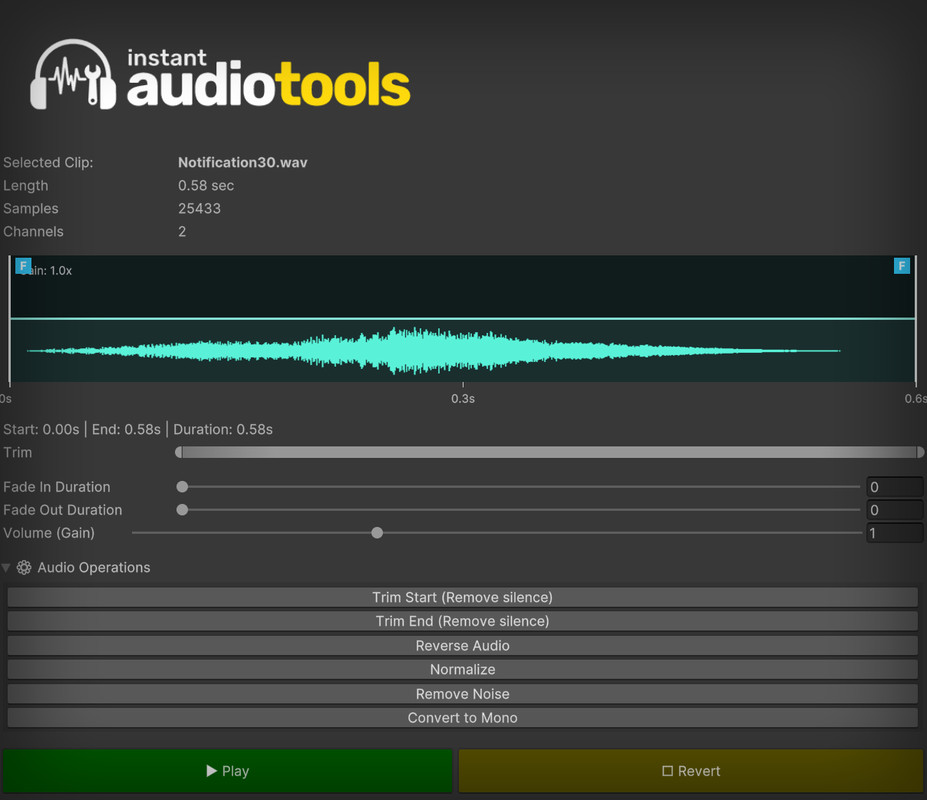 Instant AudioTools
