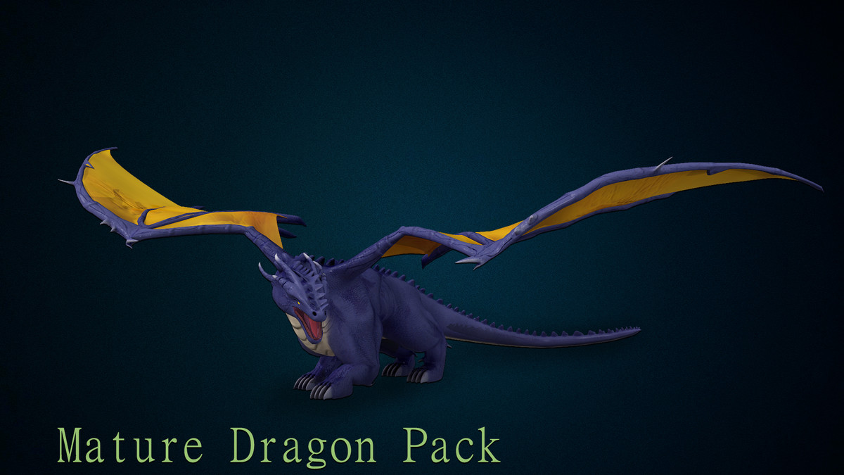 3D Mature Dragon Pack