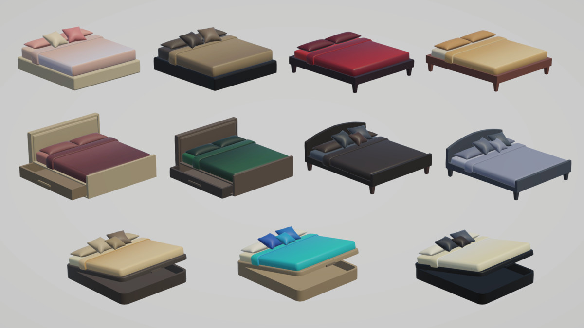 Low Poly Interior Houses – Modular Home Assets Pack