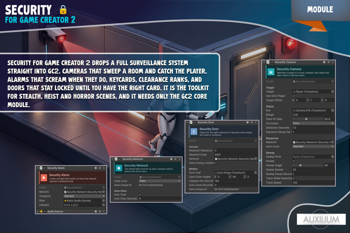 Security System for Game Creator 2