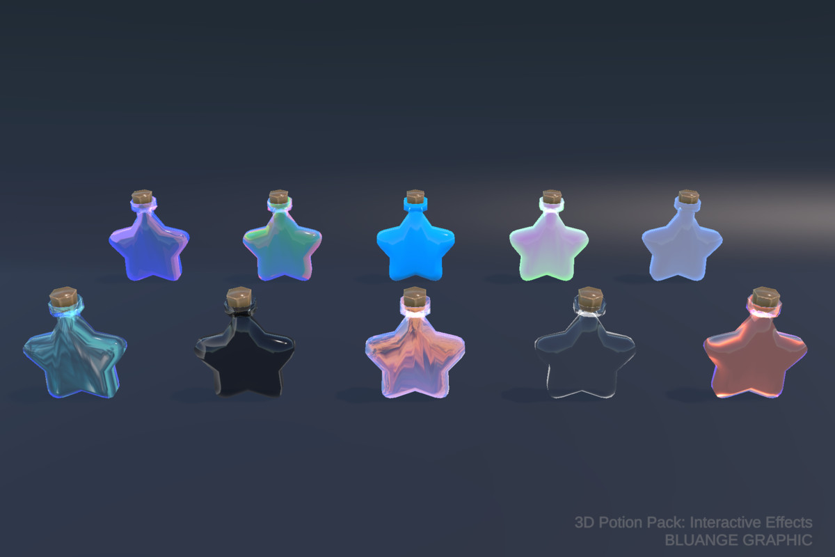 3D Potion Pack: Interactive Effects