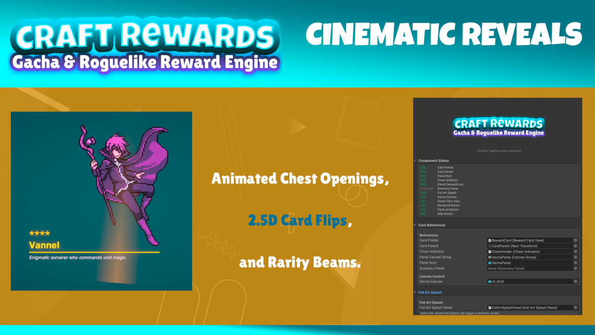 CraftRewards: Gacha & Roguelike Reward Engine