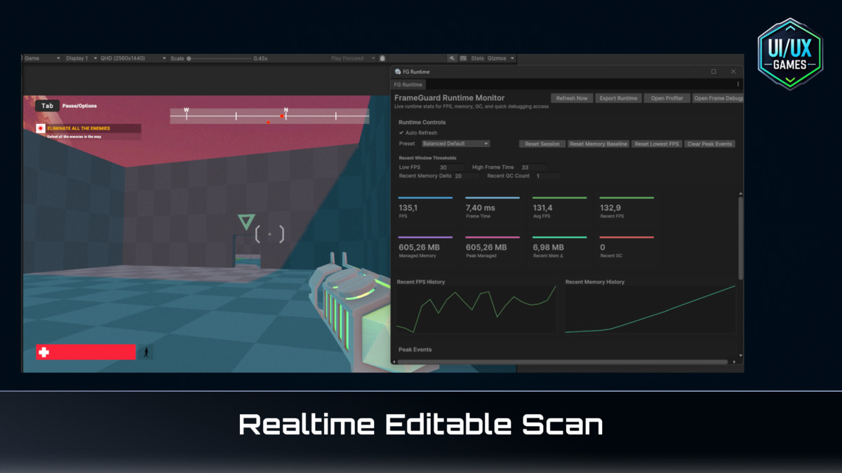 FrameGuard Toolkit – Performance Scanner & Runtime Monitor