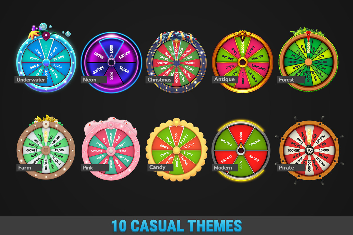 MK Spin Wheel Mega Bundle • 20 Fortune Templates