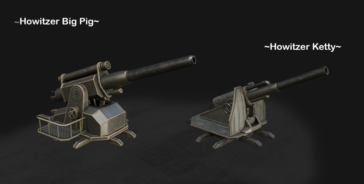 3D World War II Trenches Set