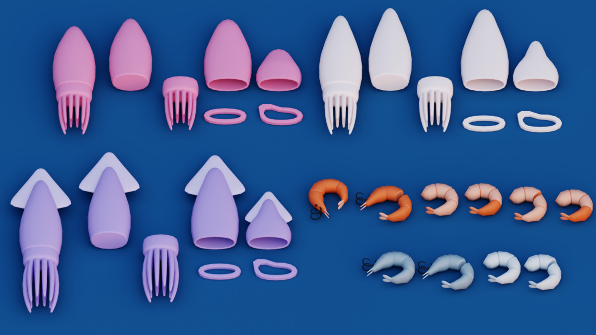 Cartoon Fish & Seafood Pack