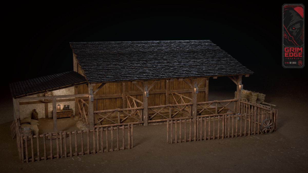 Medieval Village Stable