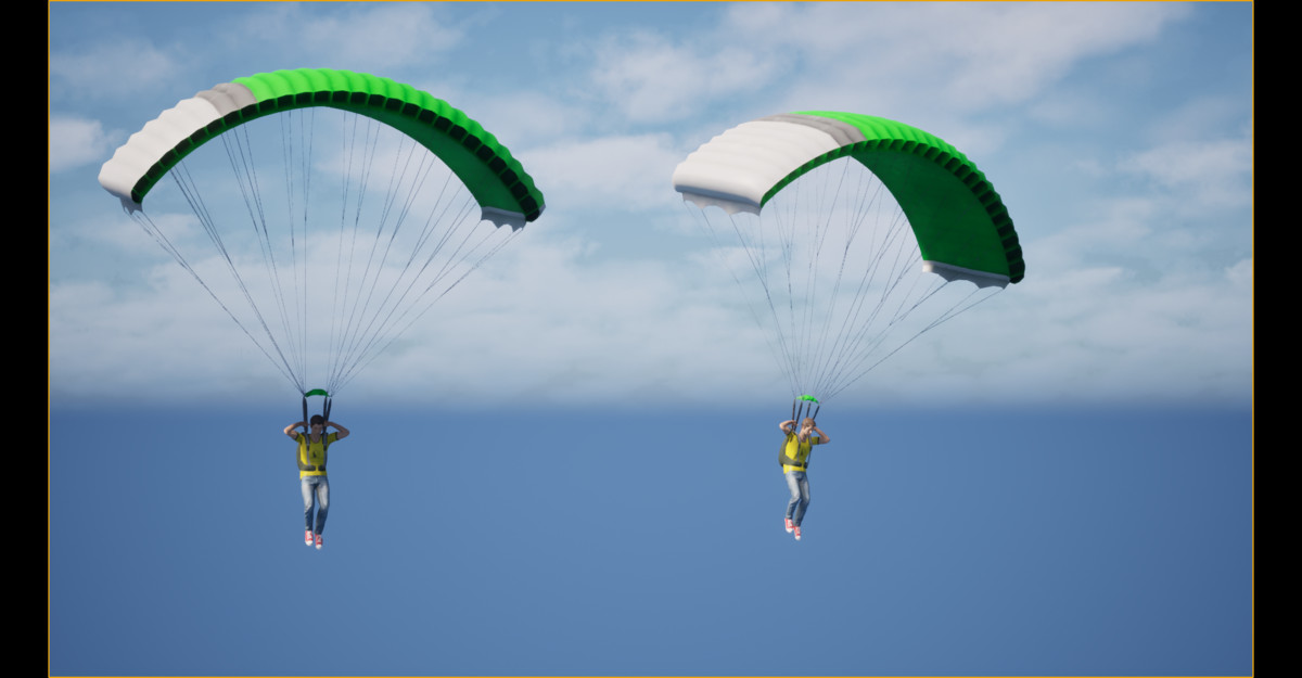 Parachute & Skydive Animation