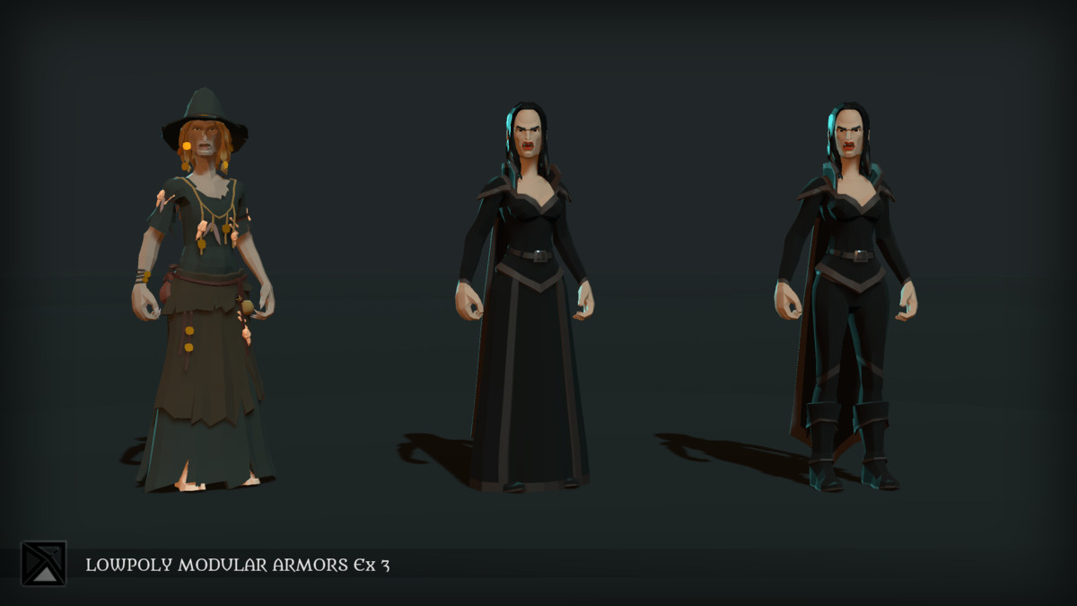 Low Poly Modular Armors Expansion Pack 03 - LOWPOLY MEDIEVAL FANTASY SERIES